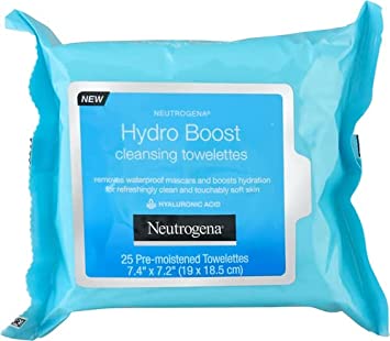 Neutrogena Hydro Boost Facial Cleansing Wipes, 25 Ea,