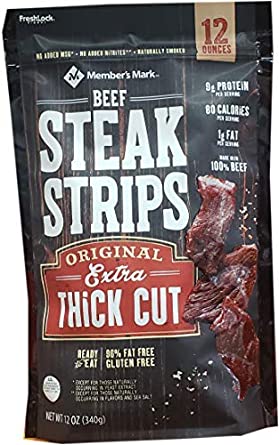 Member's Mark Steak Strips Extra Thick Cut 12 ounces