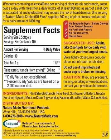 CholestOff Plus Softgels for Heart Health-Cholest Off Plus, 210 Softgels