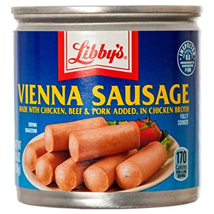 New 312934 Libbys Vienna Sausage 4.6Z (18-Pack