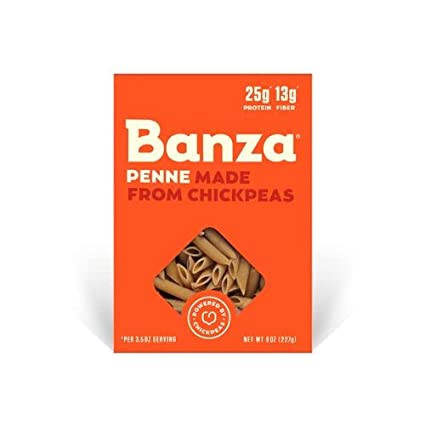 Banza Penne Chickpea Pasta 4 Pack 8 Oz Net Wt (32 Oz),