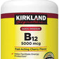 Kirkland Signature – Daily Multi 500 Tablets AND Vitamin B12 5000mcg Fast-Acting, Cherry Flavor 300 Tablets, BUNDLE (2 Bottles)
