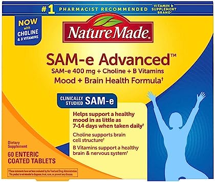 Nature Made SAM-e Complete 400 mg - 60 Enteric Coated Tablets