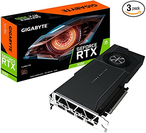 GIGABYTE GeForce RTX 3080 Turbo NVIDIA Ampere Streaming Multiprocessors-Turbo Fan Cooling System-10G