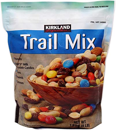 Kirkland Signature, Trail Mix, Peanuts, Raisins, Almonds and More KrvWI 4 Pound