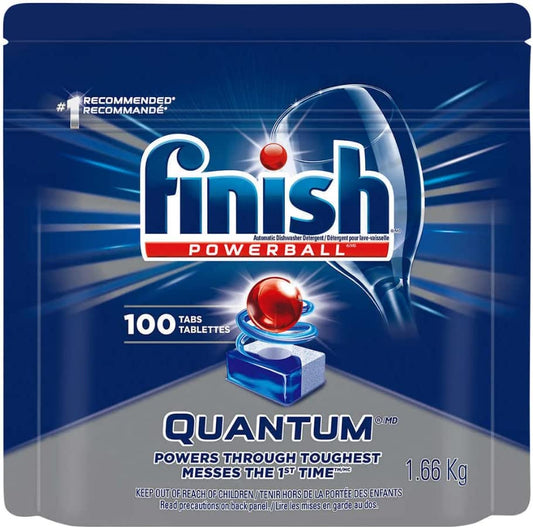 Finish Quantum Powerballs Dishwashing Detergent Tabs 3.52 Lb, 100 Tabs