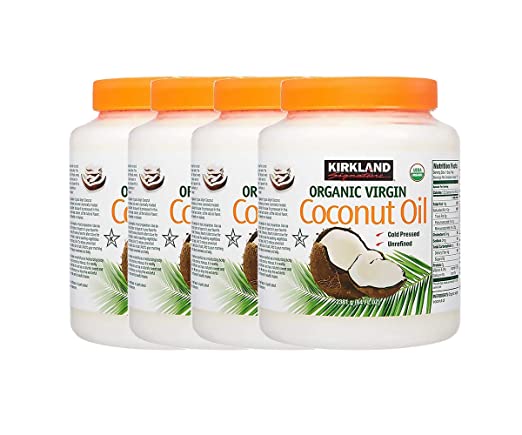 Kirkland Signature Organic Virgin Coconut Oil, 84 fl oz (Pack of 4)