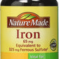 Nature Made Iron 65 mg, 365 Tablets