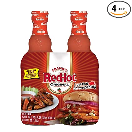 Franks Red Hot Sauce pack of 4