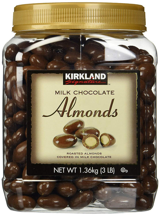 Kirkland Signature HTGFD Milk Chocolate Roasted Almonds, 2 Pack 48 Ounce