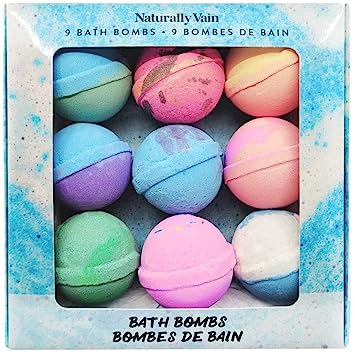 Naturally Vain 9 Pack Bath Bomb Set