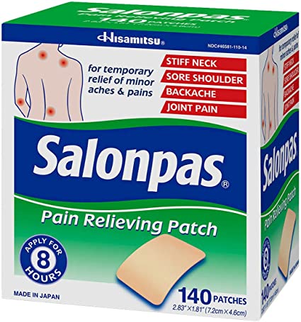 Hisamitsu Salonpas Pain Relieving Patches 140 Patches Per Box