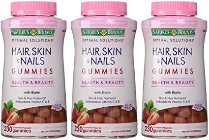 Natures Bounty DiFwa Hair Skin and Nails, 230 Gummies