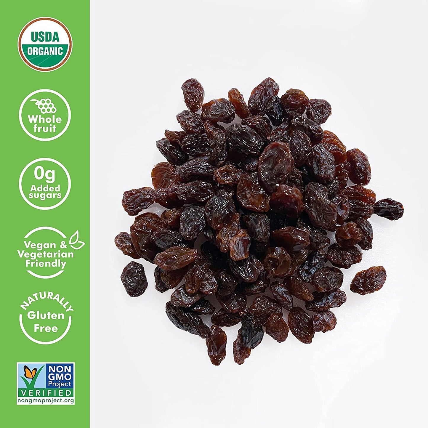 Sun-Maid Organic California Raisins | 32 Ounce Resealable Bag