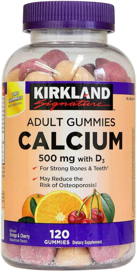 Kirkland Signature Chewable Calcium with Vitamin D3 Adult Gummies