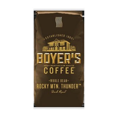 Boyer's Rocky Mountain Thunder, Dark Roast, Ground Coffee, 1.5lb