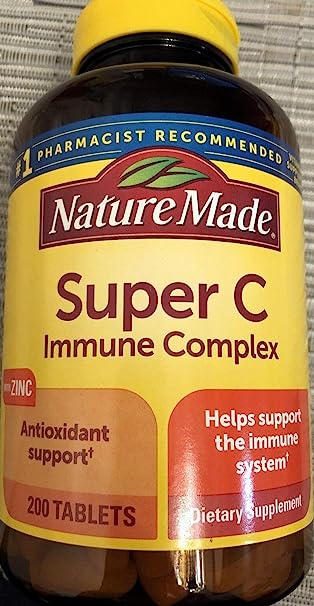 Nature Made Super C Immune Complex 900 mg 200 Tablets