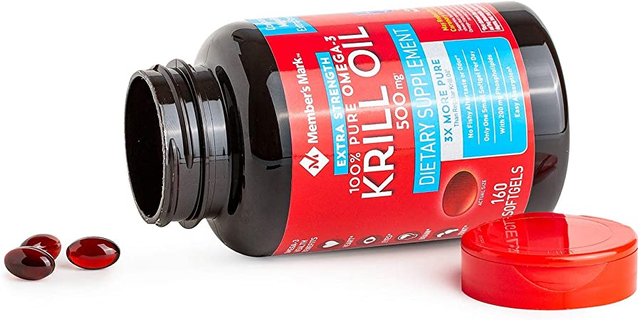 Member’s Mark Extra Strength 100% Pure Omega-3 Krill Oil