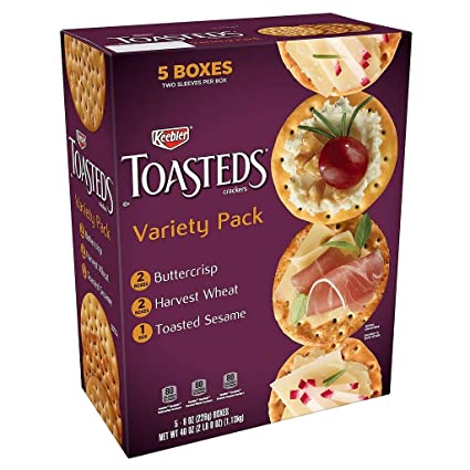 Kellogg's Toasteds Crackers Variety Pack