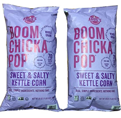 Mamay Sumarna 2 PACKs ANGIES BOOM CHICKA POP Sweet And Salty Kettle Corn 25oz Each Gluten Free