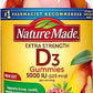 Nature Made Extra Strength Vitamin D3 5000 IU (125 mcg) per serving, Dietary Supplement for Bone, Teeth, Muscle and Immune Health Support