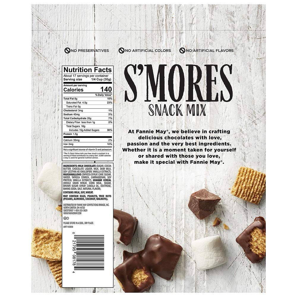 Harry London Smores Snack Chocolate Mix 18 Ounce