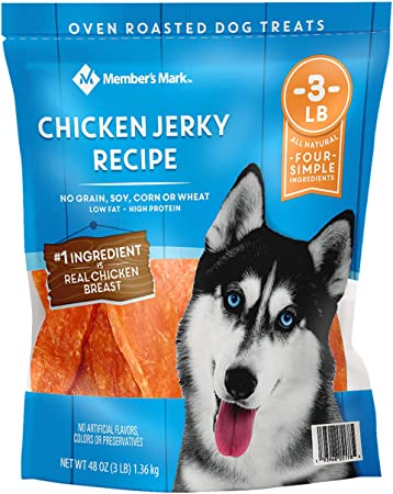 Member's Mark Chicken Jerky Recipe Dog Treats