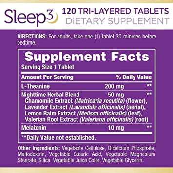 Nature’s Bounty Sleep 3-120 Tablets