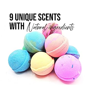 Naturally Vain 9 Pack Bath Bomb Set