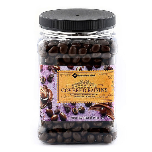 Members Mark Chocolate Covered Raisins 54 OZ