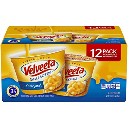 Kraft Velveeta Shells & Cheese Single-Serve Cups, 12