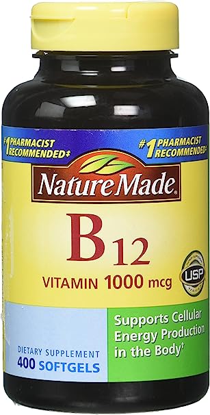 Nature Made Vitamin B-12 1000mcg 400 Softgels