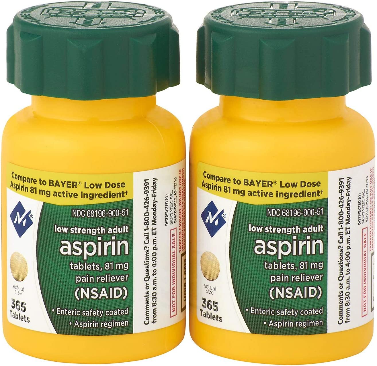 Member's Mark 81 mg Low Strength Aspirin