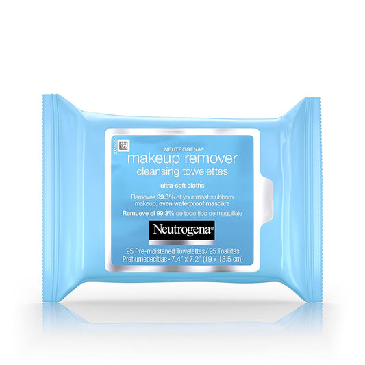 Neutrogena Makeup Remover Cleansing Towelettes, Fragrance Free, 6 Pack (25 Count each)