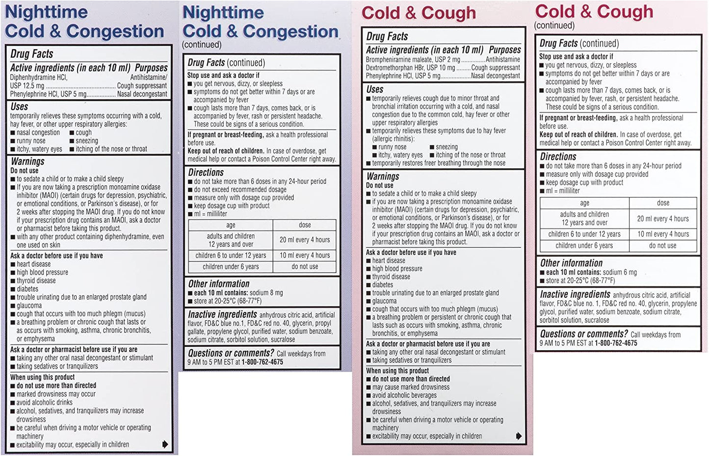 Dimetapp Children's Cold & Cough - Day & Night (Grape Flavor Liquid, 2-4 fl. oz. Bottles)