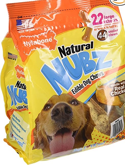 Nylabone Natural Nubz Edible Dog Chews 22ct. (2.6lb)