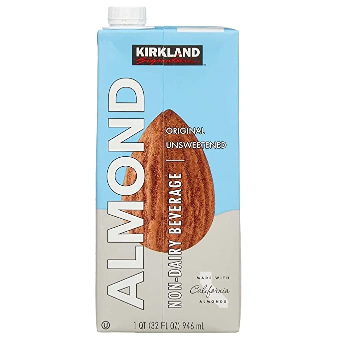 Kirkland Signature Almond Milk, 32 Fluid Ounce (12 Count)