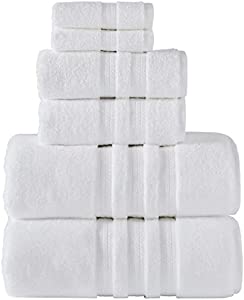 Member Mark 100% Cotton Hotel Premier Collection Luxury Bath Towel Bundle (Assorted Colors) (White, Bundle)