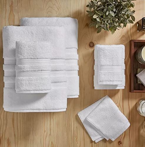 Member Mark 100% Cotton Hotel Premier Collection Luxury Bath Towel Bundle (Assorted Colors) (White, Bundle)