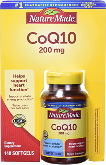 Nature Made CoQ10, Softgels Helps Supports Heart Function & Cellular Energy Production, Unflavored