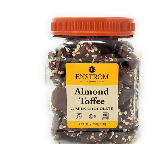 Enstrom Almond Toffee Tub (Milk, 2.5lb)