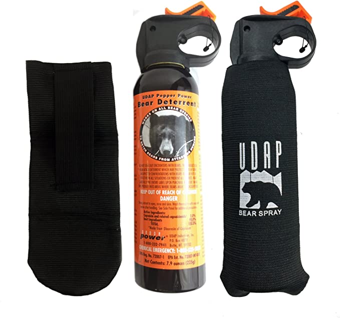 Udap 2 Personal Defense Bear Sprays w/Holsters 12VHP