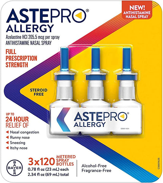 Astepro Allergy Steroid Free Antihistamine Nasal Spray, 360 Metered Sprays