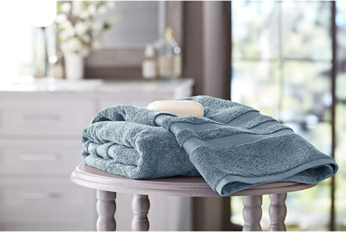 Member's Mark Hotel Premier Collection 100% Cotton Luxury Bath Towel - Denim Blue