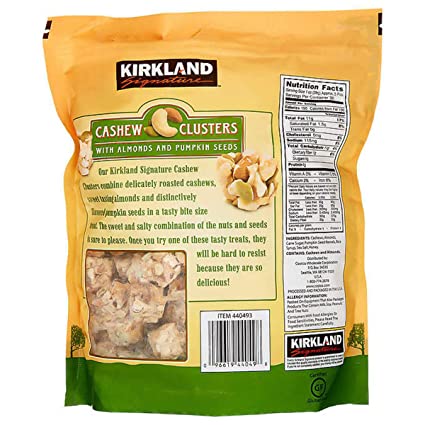 Kirkland Signature Cashew Cluster with Almonds and Pumpkin seeds, 32 Ounce