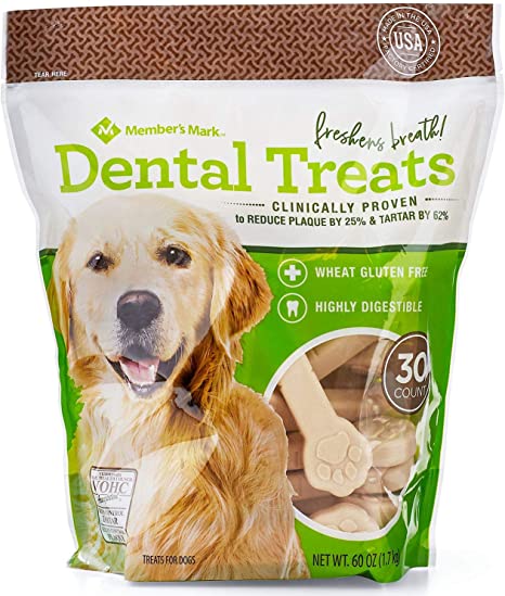 3 Set. Concord Import Member S Mark Dental Chew Treats for Dogs (30 Ct.) Wholesale, Cheap, Discount, Bulk