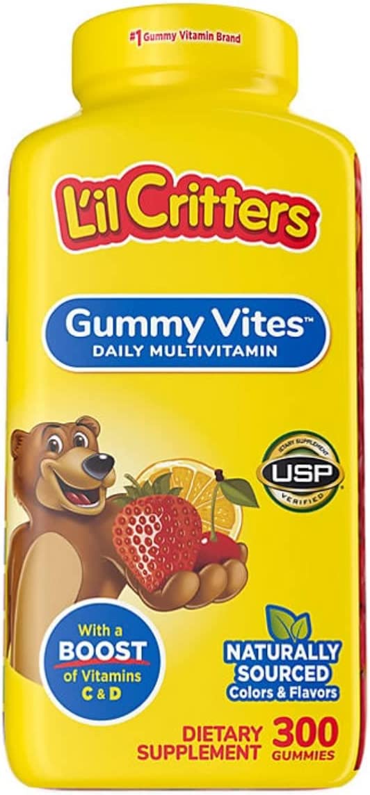 Lil Critters Childrens Complete Multivitamin Gummys 300-count…