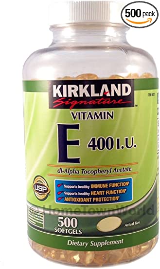 Kirkland Vitamin E 400 I.U. 500 Softgels