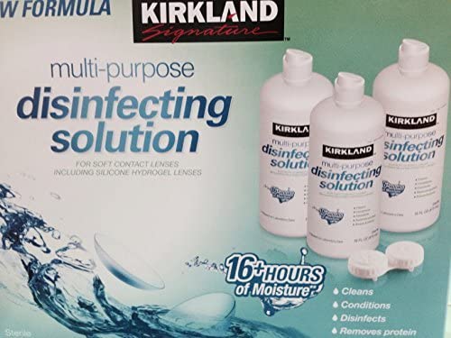 kirkland Signature Multi Puropse Disinfecting Solution. 3X 16 OZ by Kirkland Signature