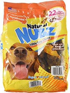 Natural Nubz Edible Dental Dog Chews Treats Made in Usa, No Preservatives